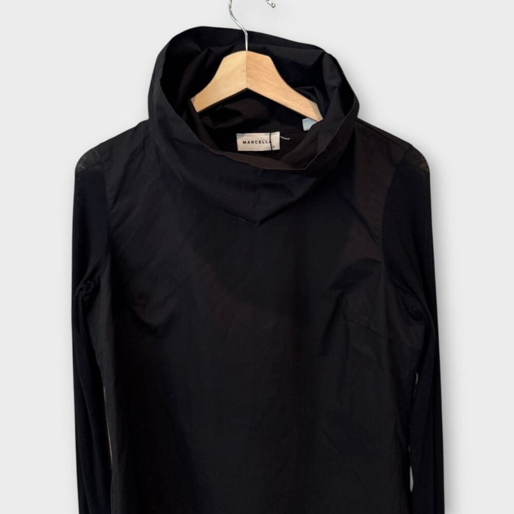 Marcella Atlantic Turtleneck Mixed Media Top Size Small - Picture 8 of 12